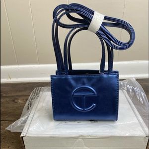 Telfar Small Shopping Bag Blue (Vegan Leather)